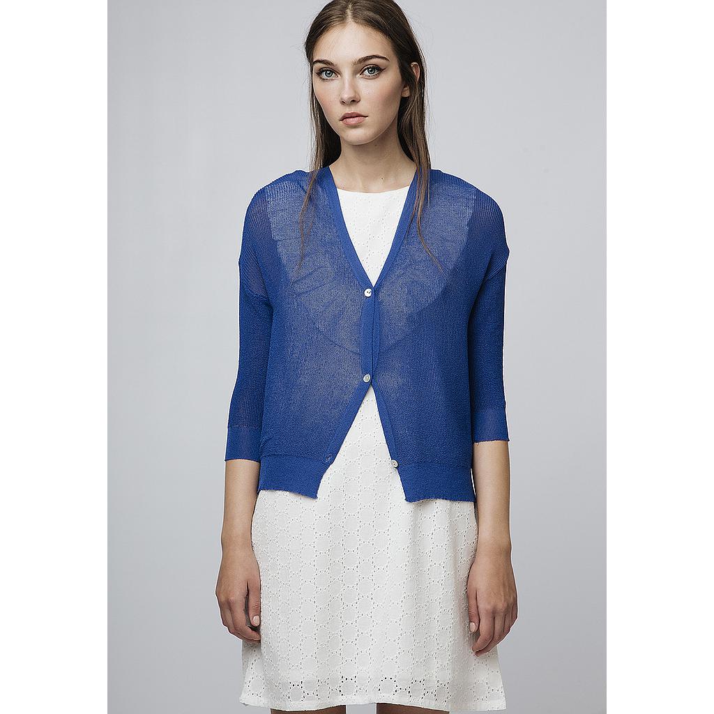Cárdigan fino azul