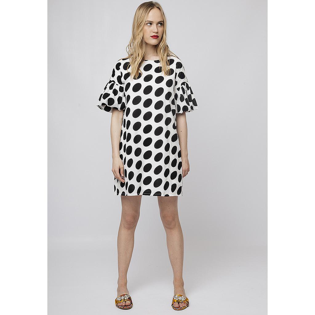 Vestido lunares negros