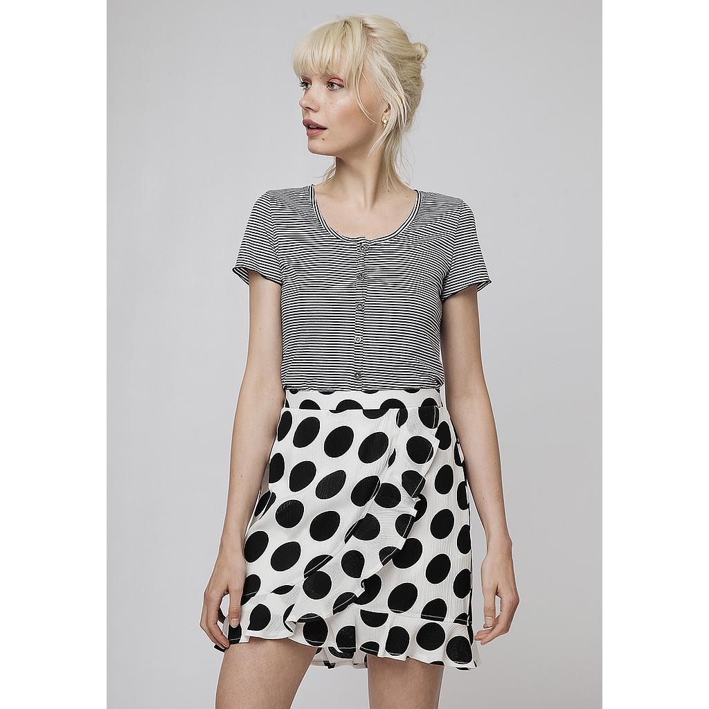 Falda lunares negros